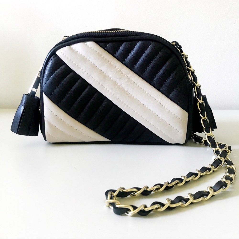 NWT Zara Black & White Bag